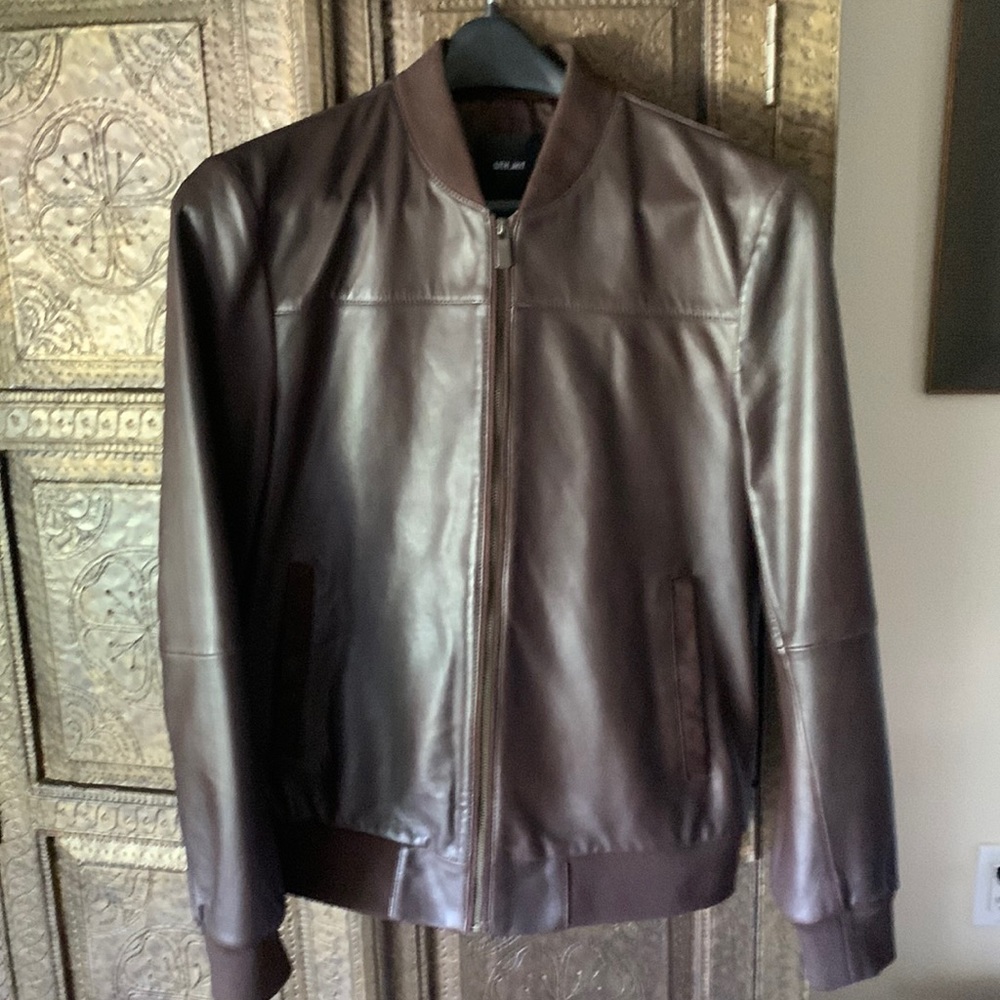 Unisex Beautiful soft leather lined jacket szM
